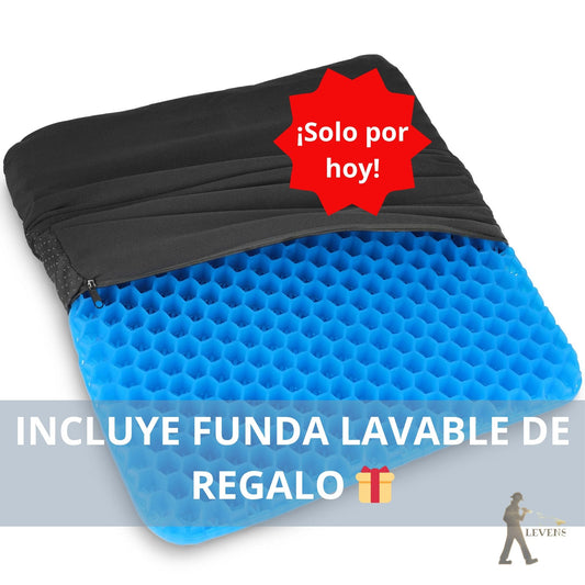COJIN DE GEL ULTRACÓMODO + FUNDA DE REGALO 🎁