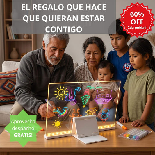 Pizarra Luminosa LED Kidsy — Para que Vuelvan a Jugar sin Pantalla