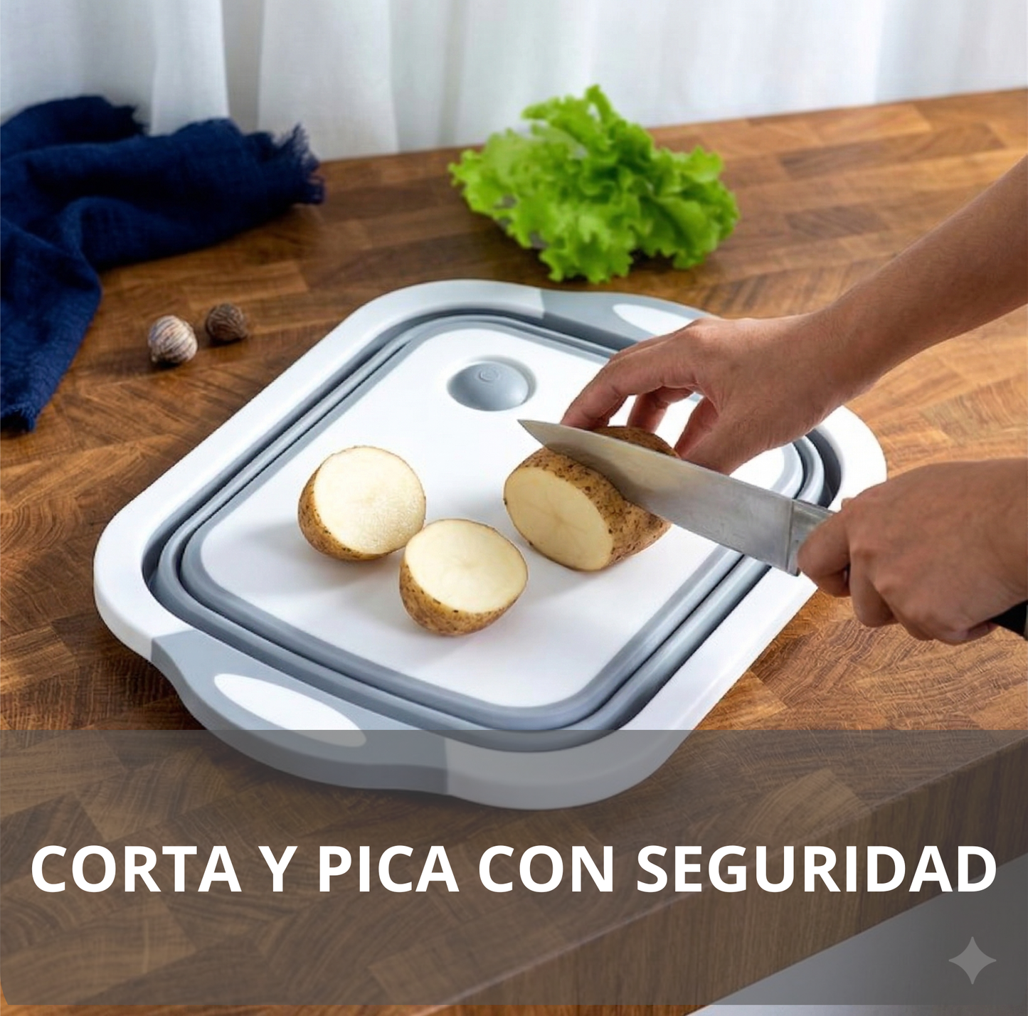 Tabla de Picar Plegable 3 en 1