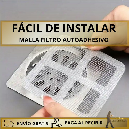 MALLA FILTRO AUTOADHESIVA PARA DUCHA Y COCINA