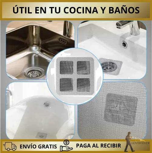 MALLA FILTRO AUTOADHESIVA PARA DUCHA Y COCINA
